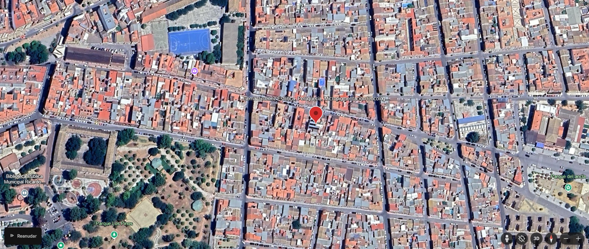GOOGLE MAPS GEMA JIMENEZ ESTETICA